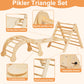 Shwwque Pikler Triangle Set Montessori Climbing Toys For Toddlers Pikler-3 Piece Indoor Playground 3 In 1 Foldable Baby Climbing