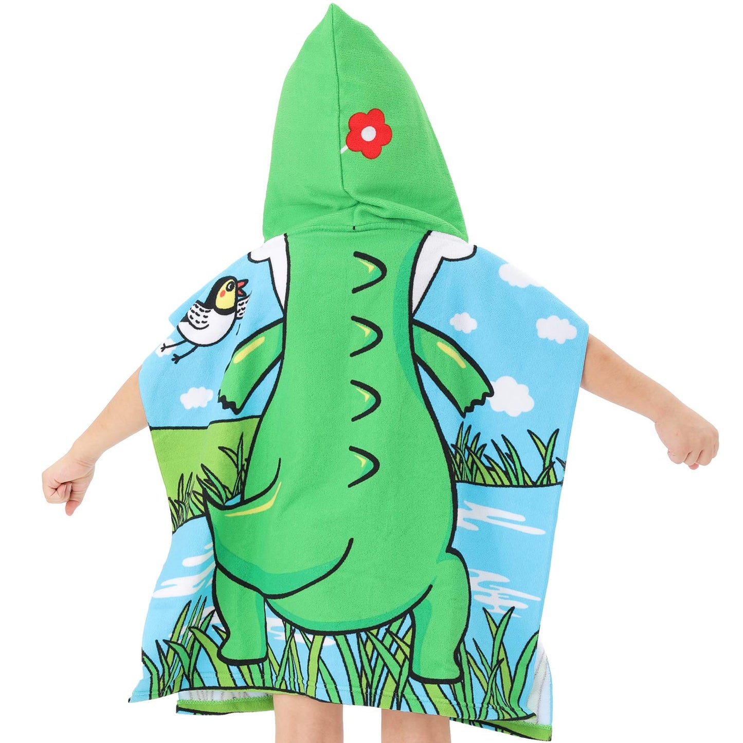 Novforth Kids Beach Towel For Boys Girls, Alligator Hooded Bath Towel Wrap, Toddler Pool Towel With Hood