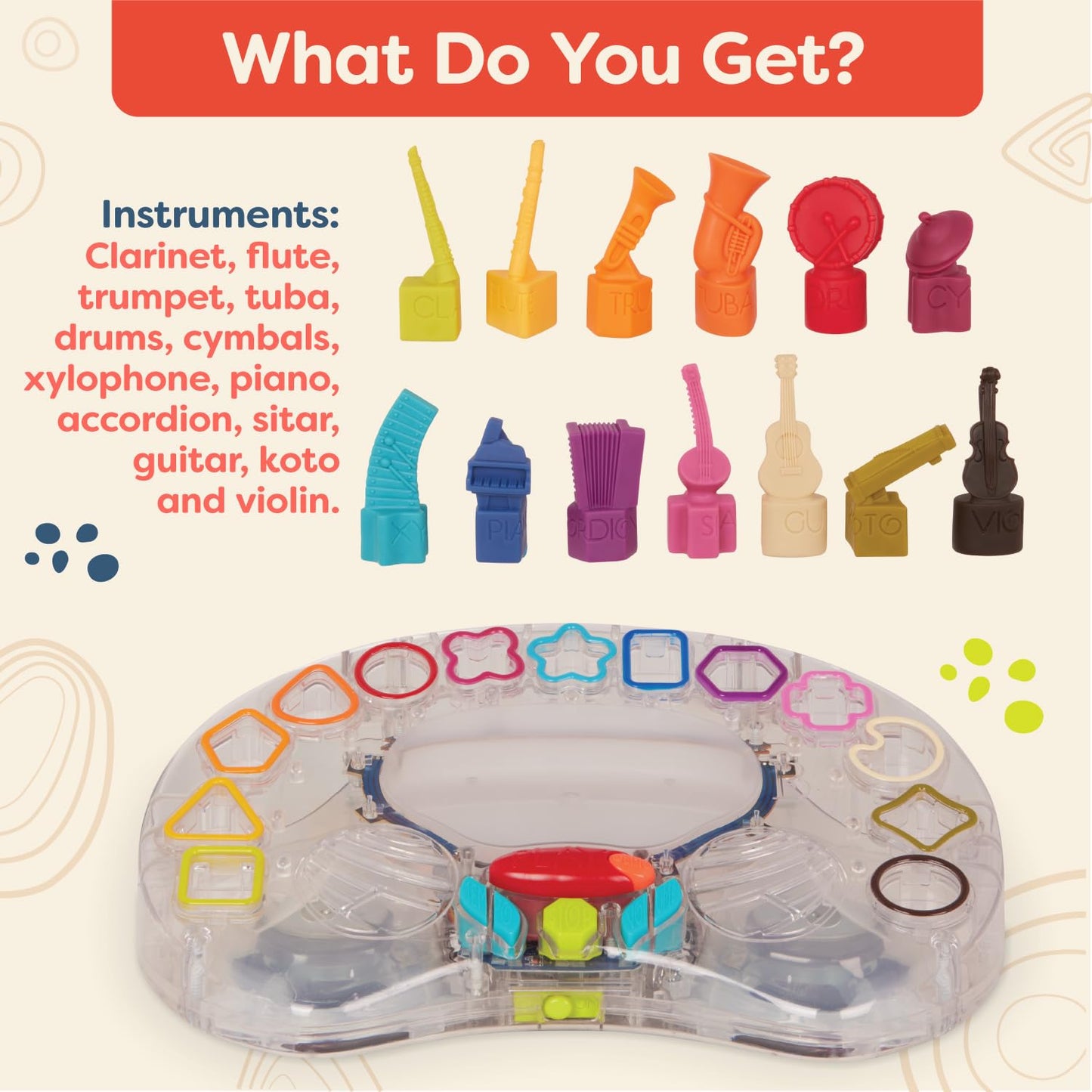 B. toys - B. Symphony Musical Toy Orchestra for Kids 3+ Years- 13 Musical Instruments for Classical Music for Babies and Toddler
