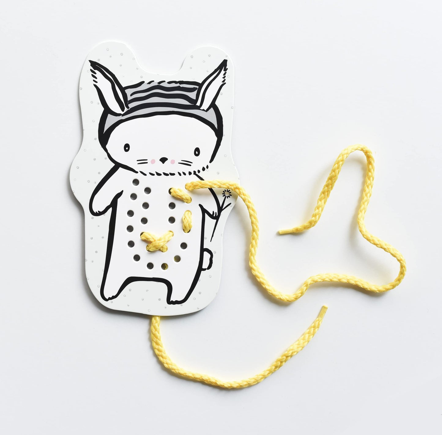 Wee Gallery Baby Animals Lacing Cards for Toddlers, Sewing Board Activity for Children, Kids Travel Activity to Improve Motor Sk