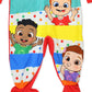 Cocomelon Toddler Infant Footed Blanket Sleeper Pajamas (2T, Red)