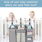 Clearworld Hanging Diaper Caddy For Changing Table And Crib,Xl Diaper Caddy Organizer For Baby Essentials,Upgrade Thicken Diaper