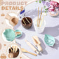 Tiangrid 14pcs Sensory Bin Tool Sensory Tools for Boys and Girls Fine Motor Skill Toys Wooden Tong Spoons Bowls Plate Hammer Mag