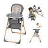Ingenuity Proper Positioner Create Up Baby High Chair, 9 Modes of Use, Toddler Tower, Table and Chair, Foldable, Adjustable Foot