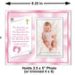 Baptism Christening Gifts Baby Blessing Picture Frame - 'Numbers 6:24-26' - Girl