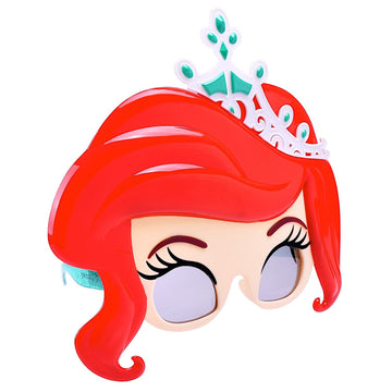 Sun-Staches Disney Official Ariel Sunglasses | Little Mermaid Princess Costume Accessory | UV400 | One Size Fits Most