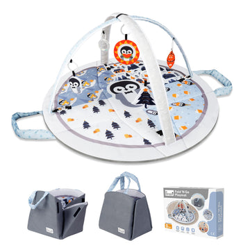 Baby Play Mat Tummy Time Mat With Exclusive Foldable Design, Stage-Based Skill Development Activity Gym Mat, Machine Washable Pl