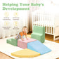 Kizland 6 Pieces Climbing Toys For Toddlers, Climb & Crawl Soft Foam Block Activity Play Set, Foam Play Gym Climbing Blocks, Tod