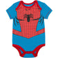Marvel Baby Boys' 5 Pack Bodysuits - The Hulk, Spiderman, Iron Man And Captain America Multi 3-6 Months