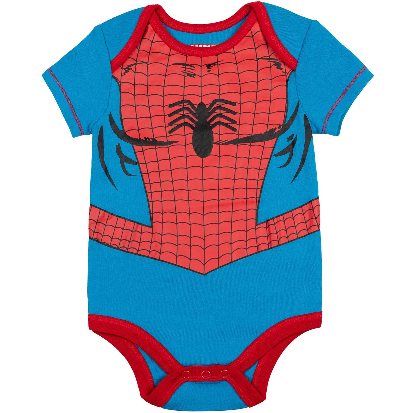 Marvel Baby Boys' 5 Pack Bodysuits - The Hulk, Spiderman, Iron Man And Captain America Multi 3-6 Months