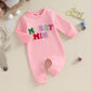 Fybitbo Infant Baby Boy Girl Clothing Santa Long Sleeve Jumpsuit Romper Onesie Cute Newborn Christmas Outfit Winter Clothes (Pin