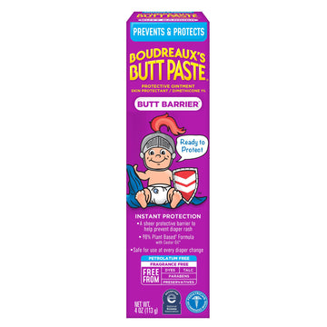 Boudreaux'S Butt Paste, Butt Barrier Ointment, Rash Prevention, 4Oz Tube