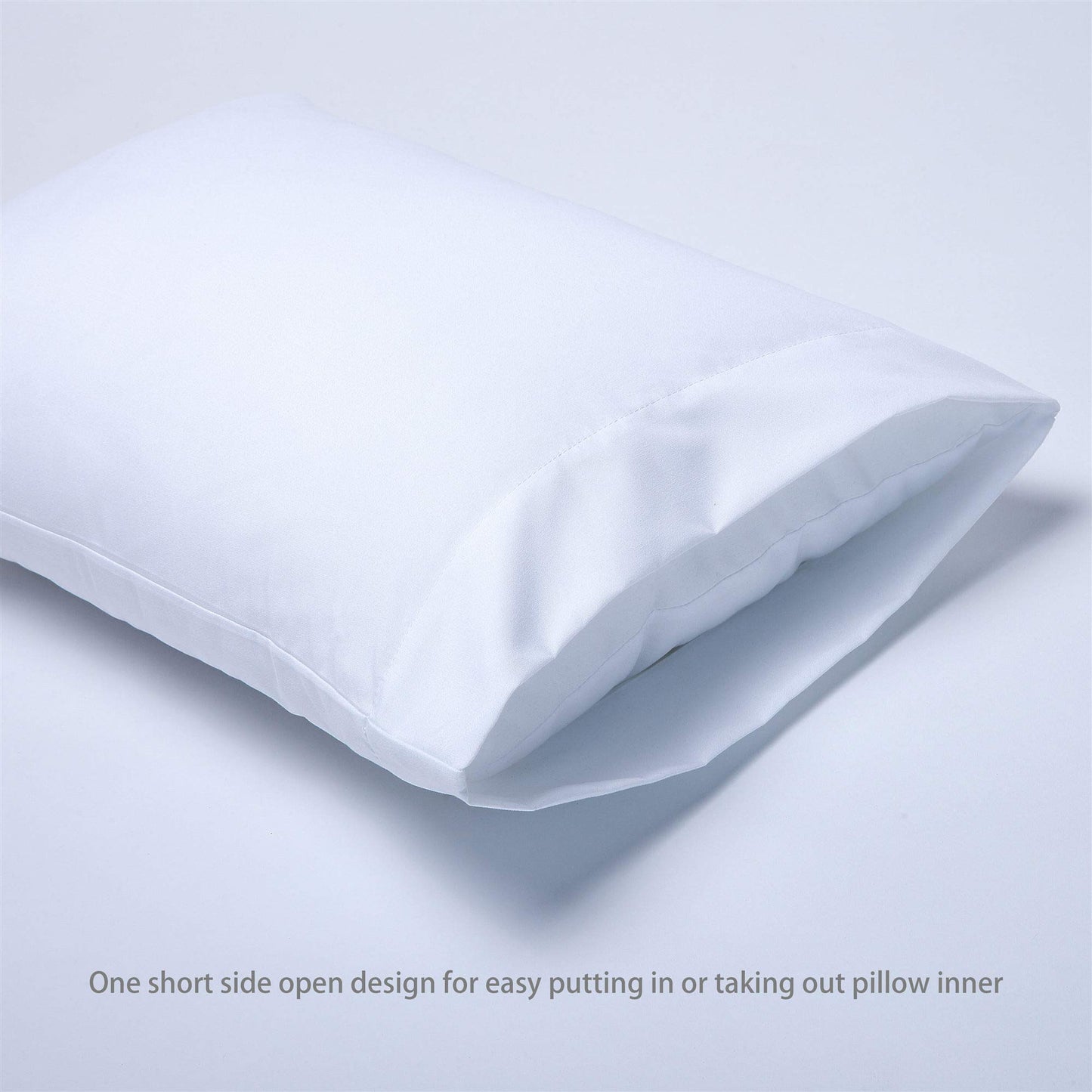 Casaja 2 Pack White Soft Toddler Pillowcases, 14'X20', Fits Toddler Travel Baby Pillow Sized 12'X16' 13'X18' 14'X19', Ki