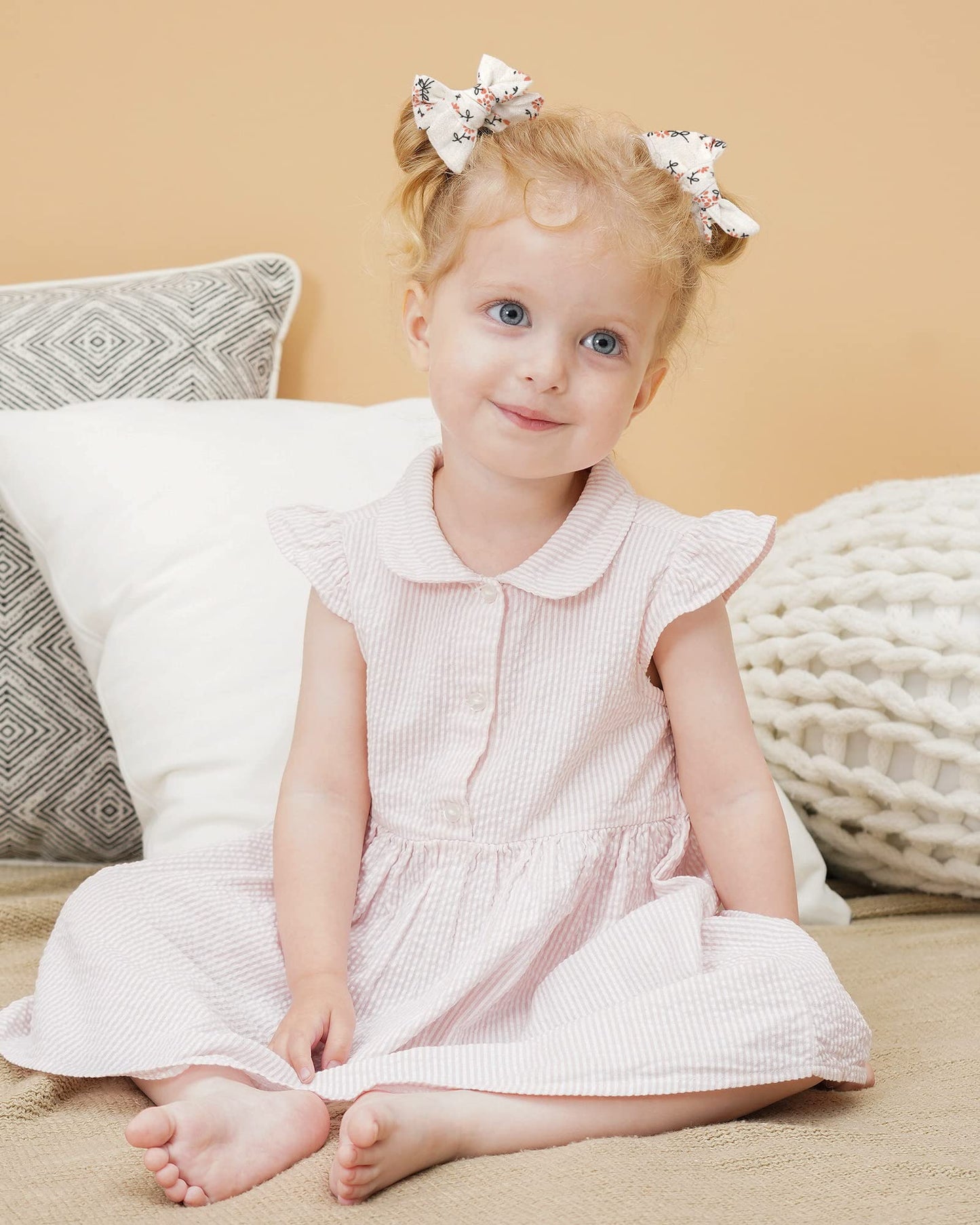 Jollybows 20 Pcs Baby Girls Hair Clips Set Hair Bows Barrettes Handmade Accessories Alligator Clip For Babies Infant Toddlers Li