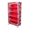 Little One S | 5 Shelves Baby Foldable Wardrobe | Jungle Red (Made In India) - Fabric