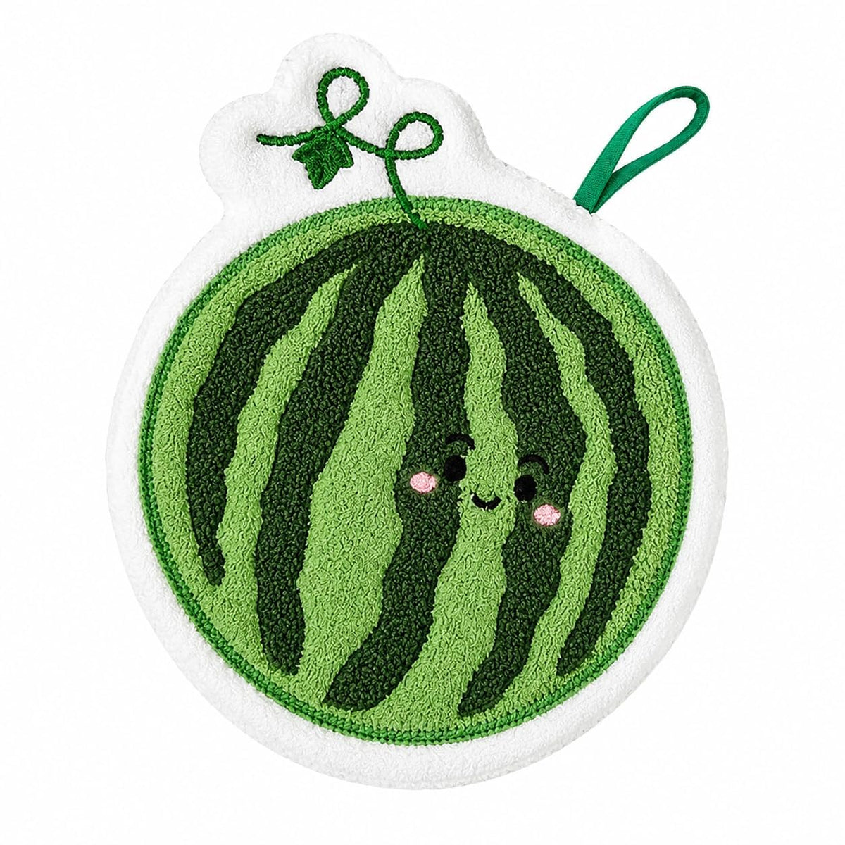 Valpval Watermelon Shaped Kids Bath Washcloth with Hanging Loop