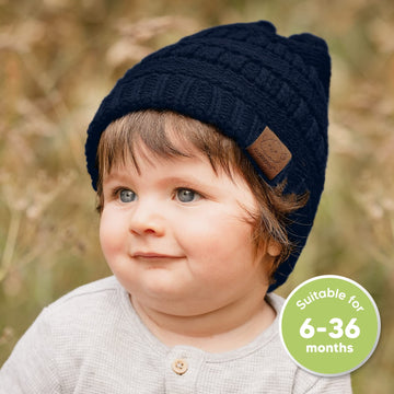 3-Pack Baby Beanies, Baby Hats - Newborn Hats, Baby Boy Hats, Baby Girl Hats For Winter (Sunshine)