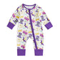 Lamuusaa Newborn Baby Girl Boy Mardi Gras Outfit Long Sleeve Mask Crown Romper Zipper Bodysuit One Piece Jumpsuit (White, 6-12 M