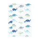 Hudson Baby Unisex Baby Flannel Burp Cloth 7Pk, Soft Teal Dino, One Size