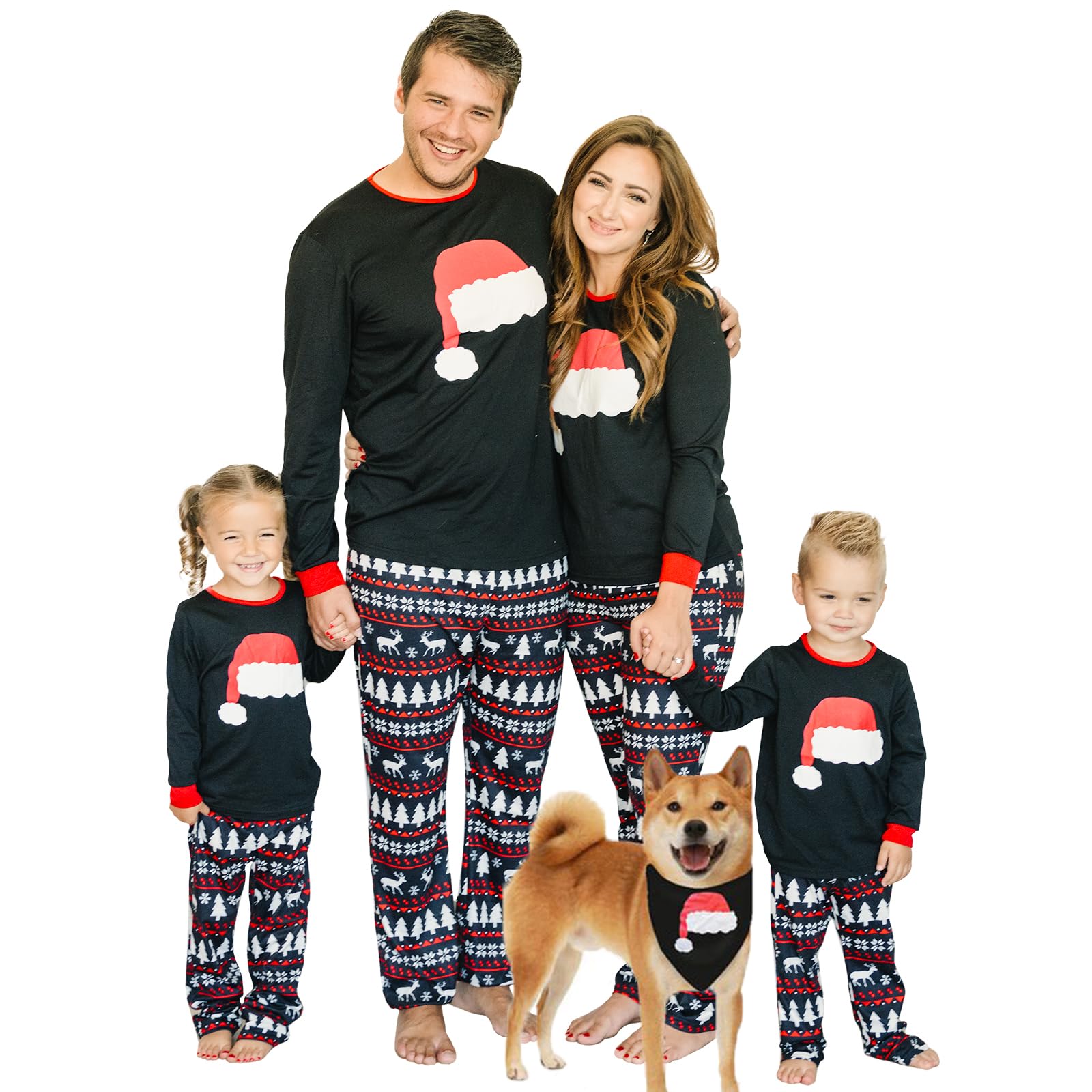 Iffei Christmas Pajamas For Family Matching Pj'S Sets For Large Pet