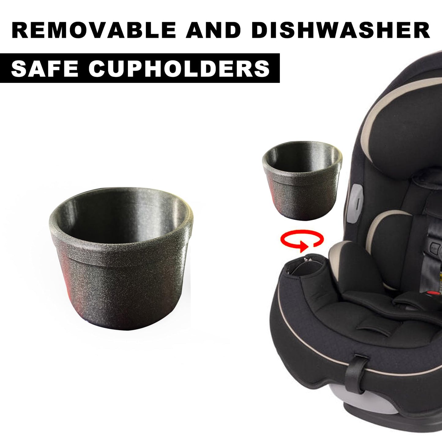 Cup Holder Compatible With Safety 1St Grow And Go Car Seat - Single Car Seat Cup Holder, Replacement For Safety 1St Car Seat