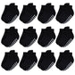Hudson Baby Unisex Baby Non-Skid No-Show Socks, Black, 12-24 Months