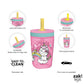 Zak Designs 15Oz Hello Kitty Kelso Tumbler Set, Bpa-Free Leak-Proof Screw-On Lid With Straw Made Of Durable Plastic And Silicone