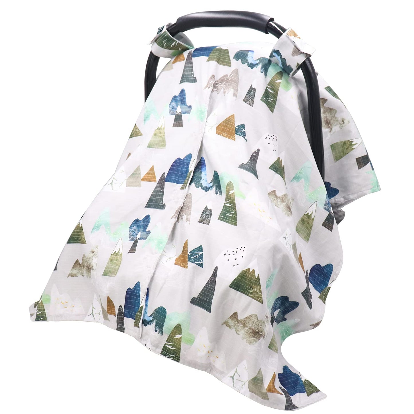 Tanofar Car Seat Cover Baby, Carseat Covers Baby Boy Girl, Peekaboo Opening Infant Car Seat Cover For Winter, Warm & Cozy, Adven