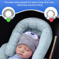 Kaseeous Infant Insert Compatible with Mamaroo Swing & Graco Swing, Thickened Baby Car Seat Head Support with Shoulder Covers, B