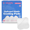 16Ct Hydrogel Nipple Pads For Breastfeeding With Lanolin - Cooling Sore Nipple Gel Soothing Pads - Breast Feeding Essentials For