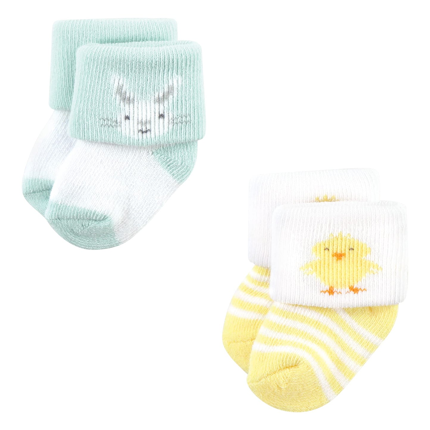 Hudson Baby Baby Holiday Newborn Terry Socks, Valentine Easter, 0-6 Months