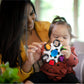 Baby Einstein Curiosity Clutch Fidget Sensory Toy and Pop It Rattle, BPA Free Infant Teether, Age 3 Months+, Multicolored