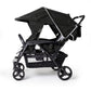 Gaggle By Foundations Odyssey 4 Seat Quad Stroller With Stroller Canopy And Bench Seats, 5 Point Harness, Foot Brake, Shock Abso