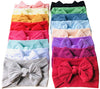 Toptim Baby Girl Bows Nylon Headbands Jacquard Design for Newborn Infant Toddler Little Girls (16-Pack)