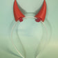 2X Demon Horns For Headset/Cosplay - Made In Usa -16 Colors Combos (Brown)