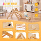 Vevor Pikler Triangle Set Climber 4 In 1, Montessori Foldable Climbing Set, Large Size Toddler Climbing Toys Indoor With Triangl