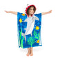 Florica Toddler Hooded Beach Towel Coverup Cape Kids 100% Cotton Soft Quick Dry Absorbent Use For Swim Pool Bath Poncho Towels F