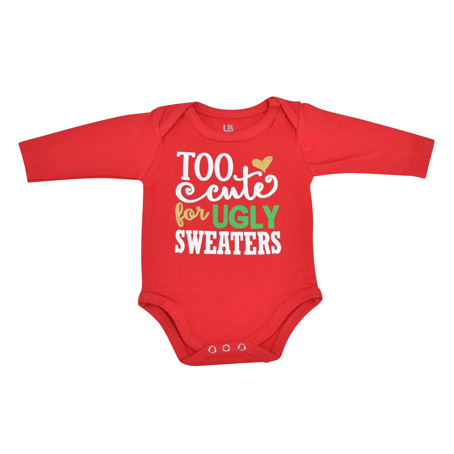 Unique Baby Girls Ugly Sweater Christmas Layette Set (12 Months)