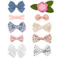 Baby Girl Hair Clips Bows Barrettes 10 Pack Fully Lined Alligator Clip Hair Accessories For Little Girls Toddler Kids Children S