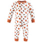 Hudson Baby Unisex Baby Cotton Sleep And Play, Pumpkin Pie, 0-3 Months