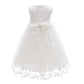 Glamulice White Baby-Girls Newborn Satin Baptism Dress Elegant Lace Cap Flower Christening Gown 0-6 Infant Formal Party Wedding