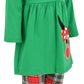 Unique Baby Girls 3 Piece Christmas Reindeer Legging Set Outfit (4 Years, Green)