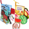 chochumy Baby Books 0-6 to 12 Months Infant Cloth Stroller Toy, Tummy Time Toys for Infants 0-3-4-6-9-12-18 Month, Newborn Girl 