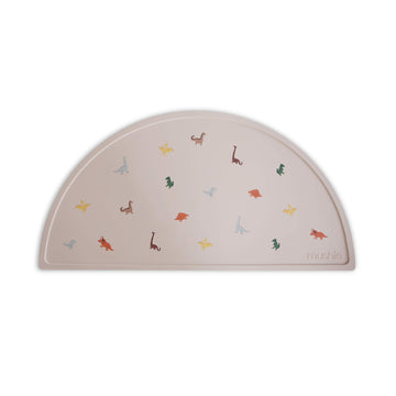 Mushie Silicone Placemat For Kids | Bpa-Free Non-Slip Design (Dinosaurs)