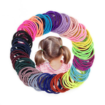 Joyeah Baby Hair Ties For Girls 200 Pieces Multicolor Small Hair Elastics No Crease Ponytail Holder For Baby Girls Infants Toddl