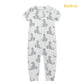 Owlivia Baby Boy Romper, Unisex Short-Sleeve Summer Outfit, 100% Organic Cotton Boy One-Piece Jumpsuit(18-24 Months, Cheetah)