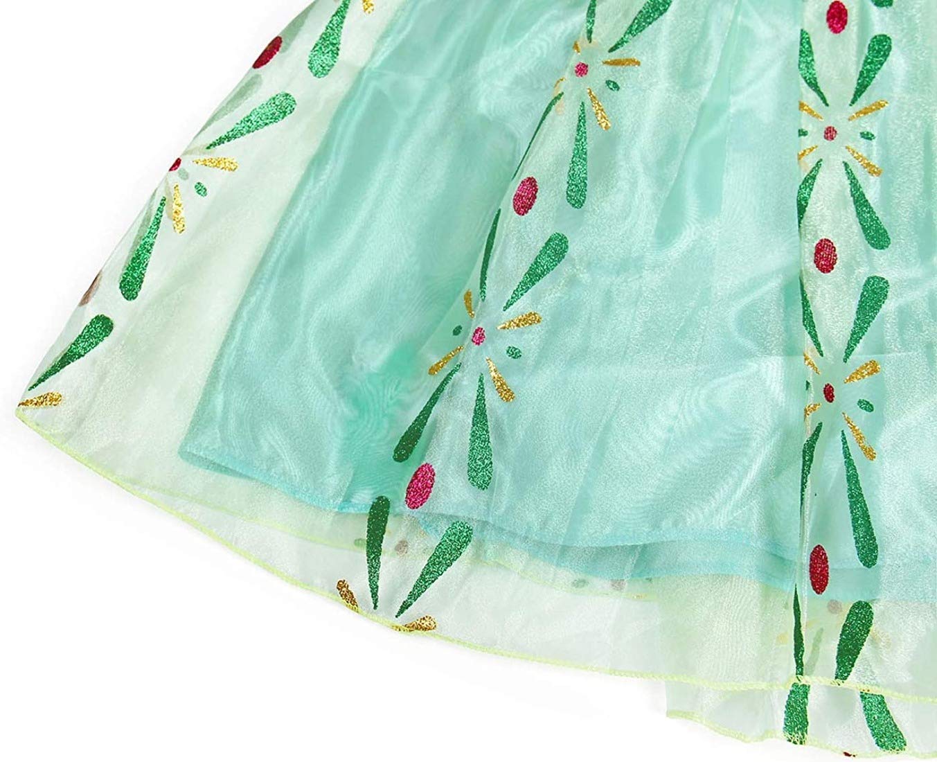 Xinfenglai Green Girls Cosplay Dance Dress Princess Costumes (2-3T)