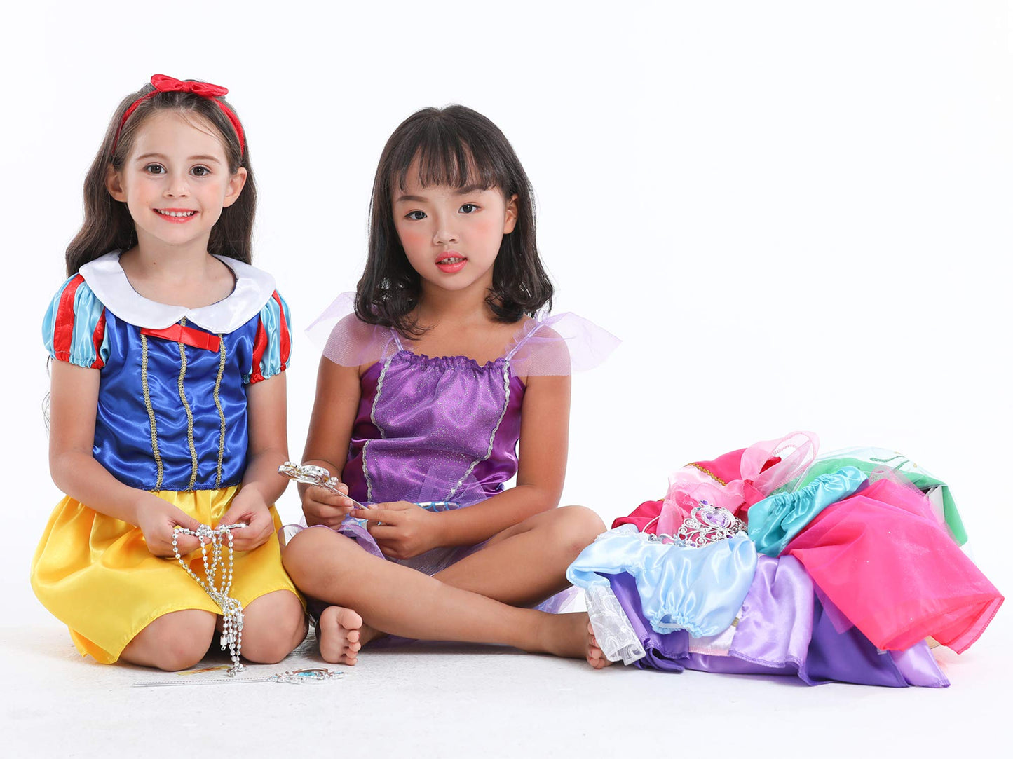 Vgofun Princess Dresses For Girls - Dress Up Clothes For Toddler Girl Pretend Play Gift For 3-6 Year Halloween Christmas Birthda