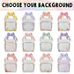 M Yescustom Custom Girls Diaper Backpack For Baby - Large Capacity With Pockets - Animal Personalized Baby Diaper Bag - Waterpro