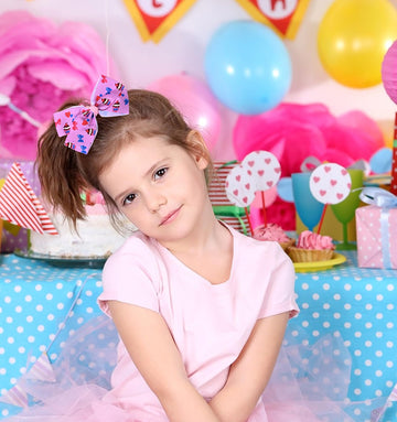 Eygla 18 Pcs 5 Inch Hair Bows For Girls, Rainbow Hair Bows Alligator Clips - Handmade Grosgrain Ribbon Bows For Little Girls Tod